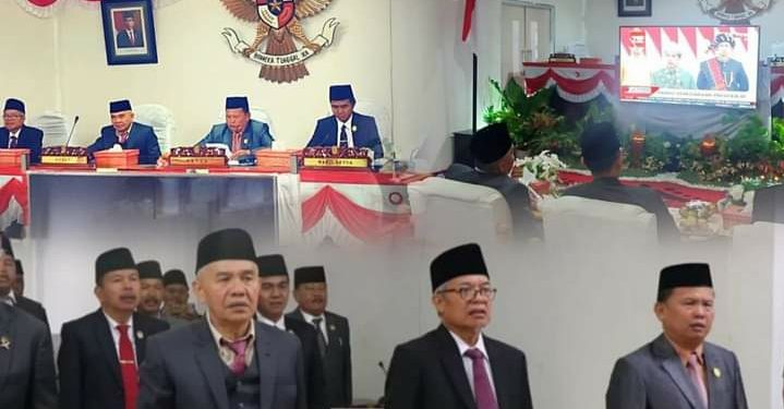 HUT RI ke 77, Bupati Adirozal dan Wabup Ami Taher Hadiri Paripurna Istimewa DPRD Kerinci