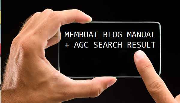 membuat web manual dan agc search result