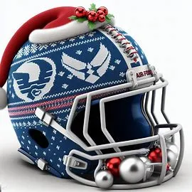 Air Force Falcons Christmas Helmets