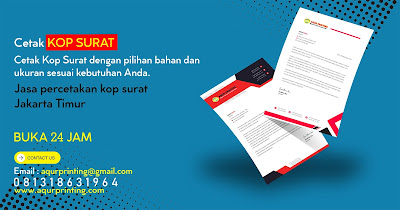 Cetak Kop Surat di Rawamangun Jakarta Timur