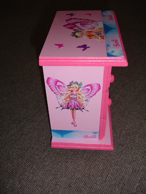 Comoda 3 gavetinhas Barbie <br />Mariposa
