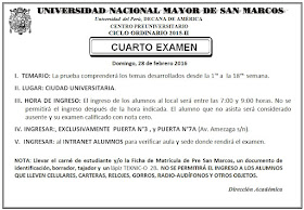 Resultados Pre San Marcos segundo examen 28 de febrero Ciclo Ordinario 2015-II