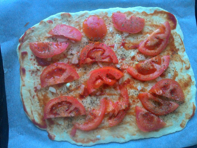 приготовление вегетарианской пиццы