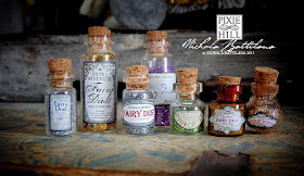 Fairy and Pixie Dust labels for miniature vials - Nichola Battilana