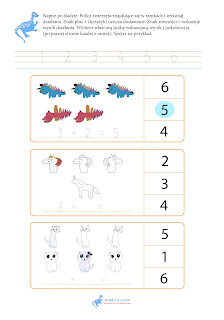 Matematyka dla przedszkolaka. Dodawanie w zakresie do 10.