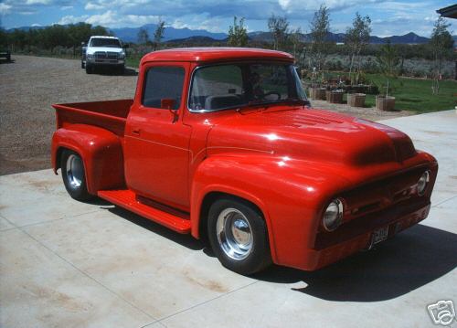 Label Classic Hot rod trucks 