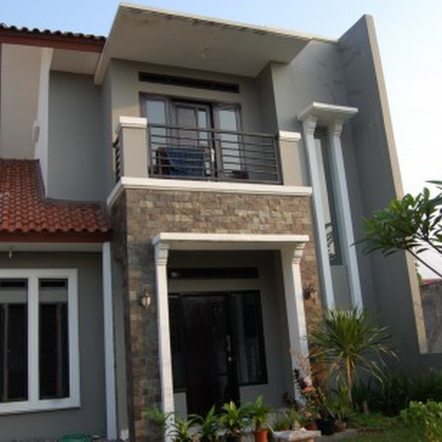 Contoh Desain gambar rumah minimalis modern 2 lantai Minimalis 