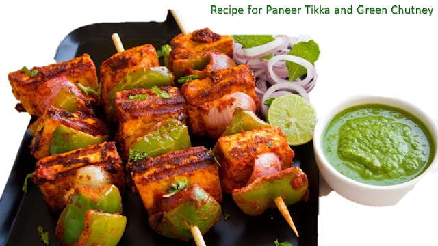 Paneer-Tikka-with-Green-Chutney-Recipe.