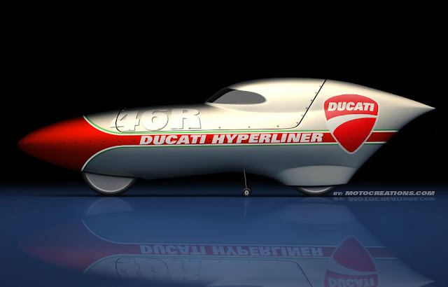 Ducati Hyperliner - Ducati Hyperliner Bonneville Salt Flats racer Design by Motocreations