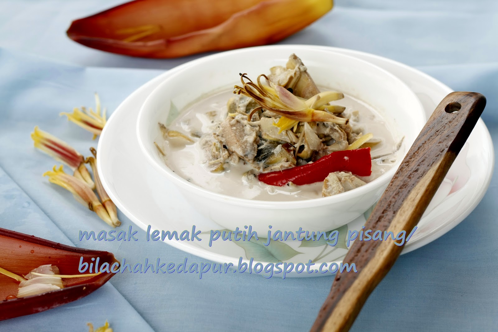 MASAK LEMAK PUTIH JANTUNG PISANG MACAM MAK  Bila Chah Ke 