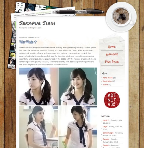 Sekapur Sirih Blogger Template 