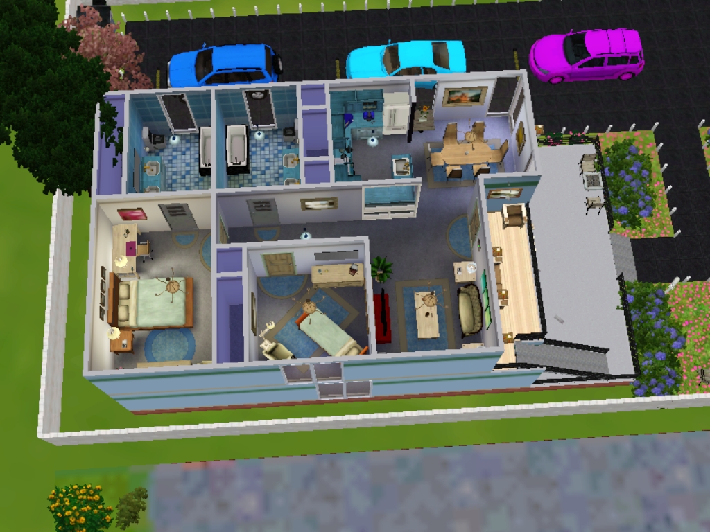  Desain  Rumah  Untuk The Sims  3 Mobil W