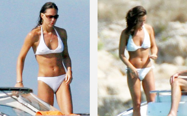 Kate and Pippa Middleton are hard to tell apart in these sexy white bikinis