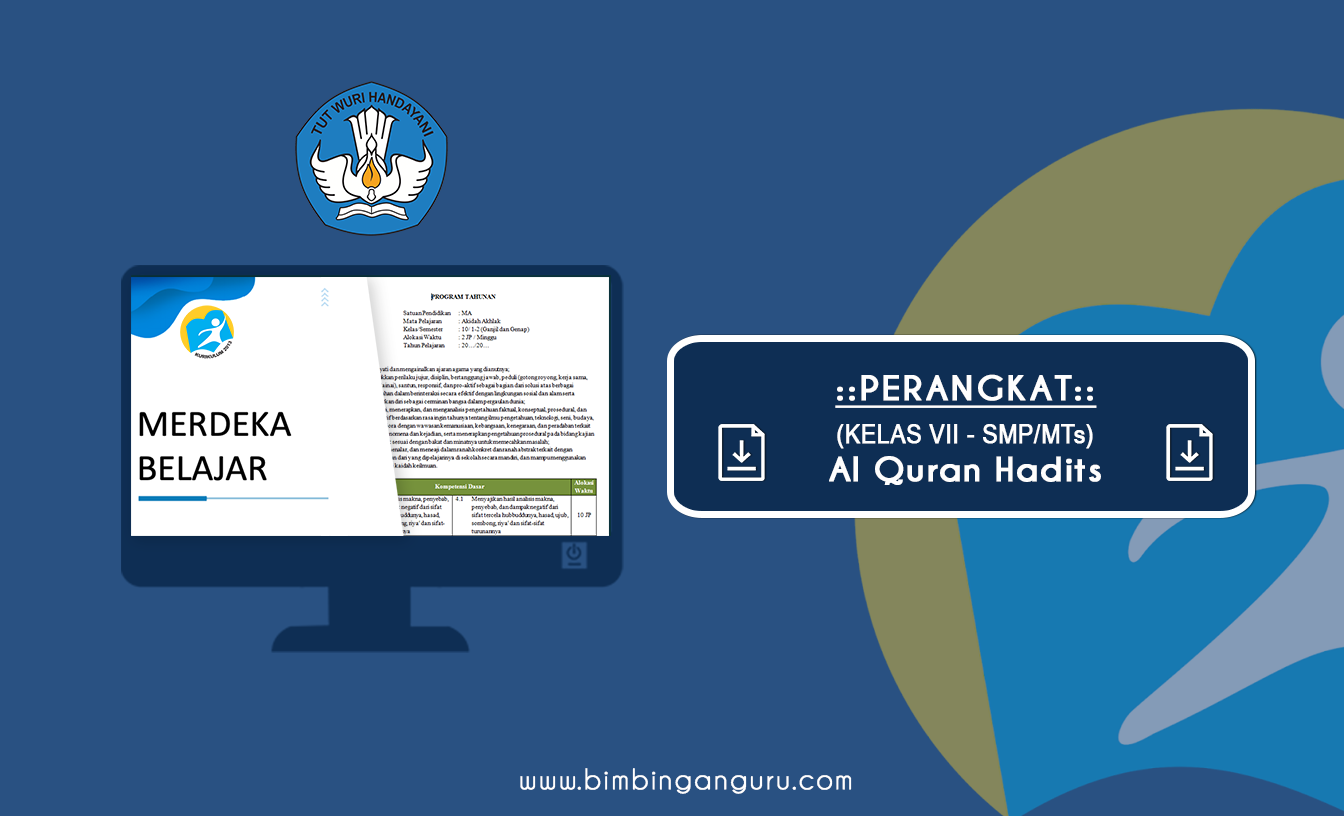 Perangkat Al Quran Hadits Kelas VII K13 2022/2023 Revisi (Terbaru)
