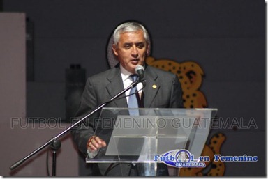 pdte. de la republica de guatemala Otto Perez Molina en la inaguracion de los 2dos. juegos panamericanos.