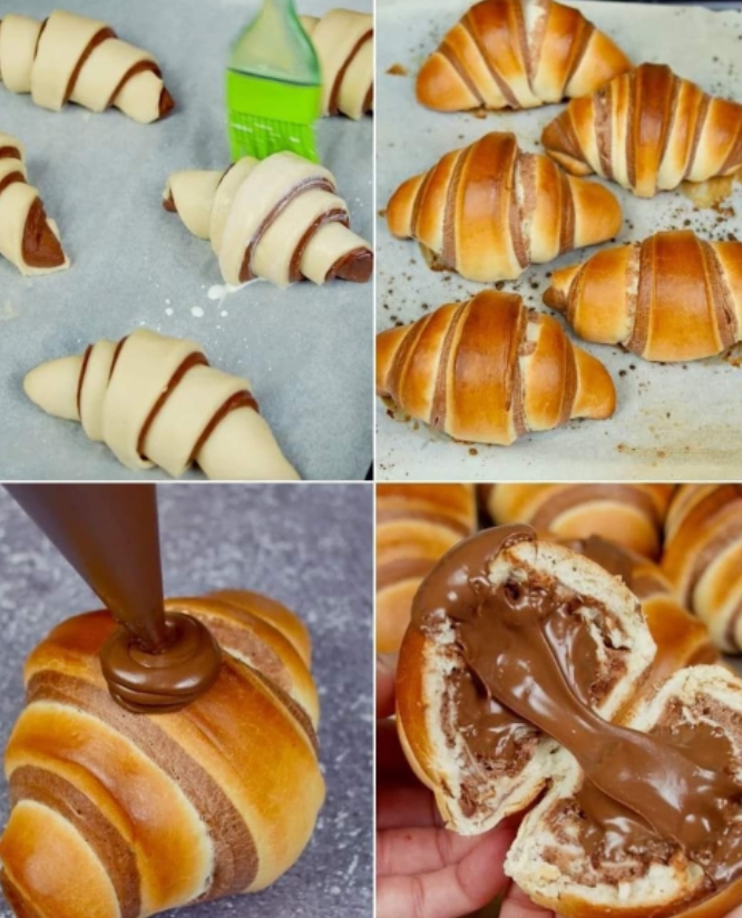 Bicolor croissants