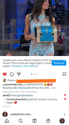 conduttricitv pagina Instagram Fabrizia Santarelli 23 marzo
