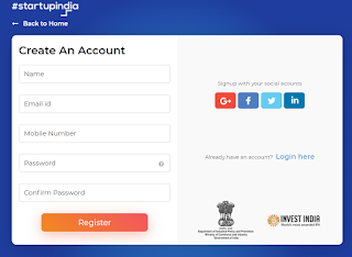 Startup India Seed Fund Scheme Online Registration Process