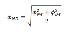 Neutron-Density Porosity- Shale corrected- Dewan (1983)