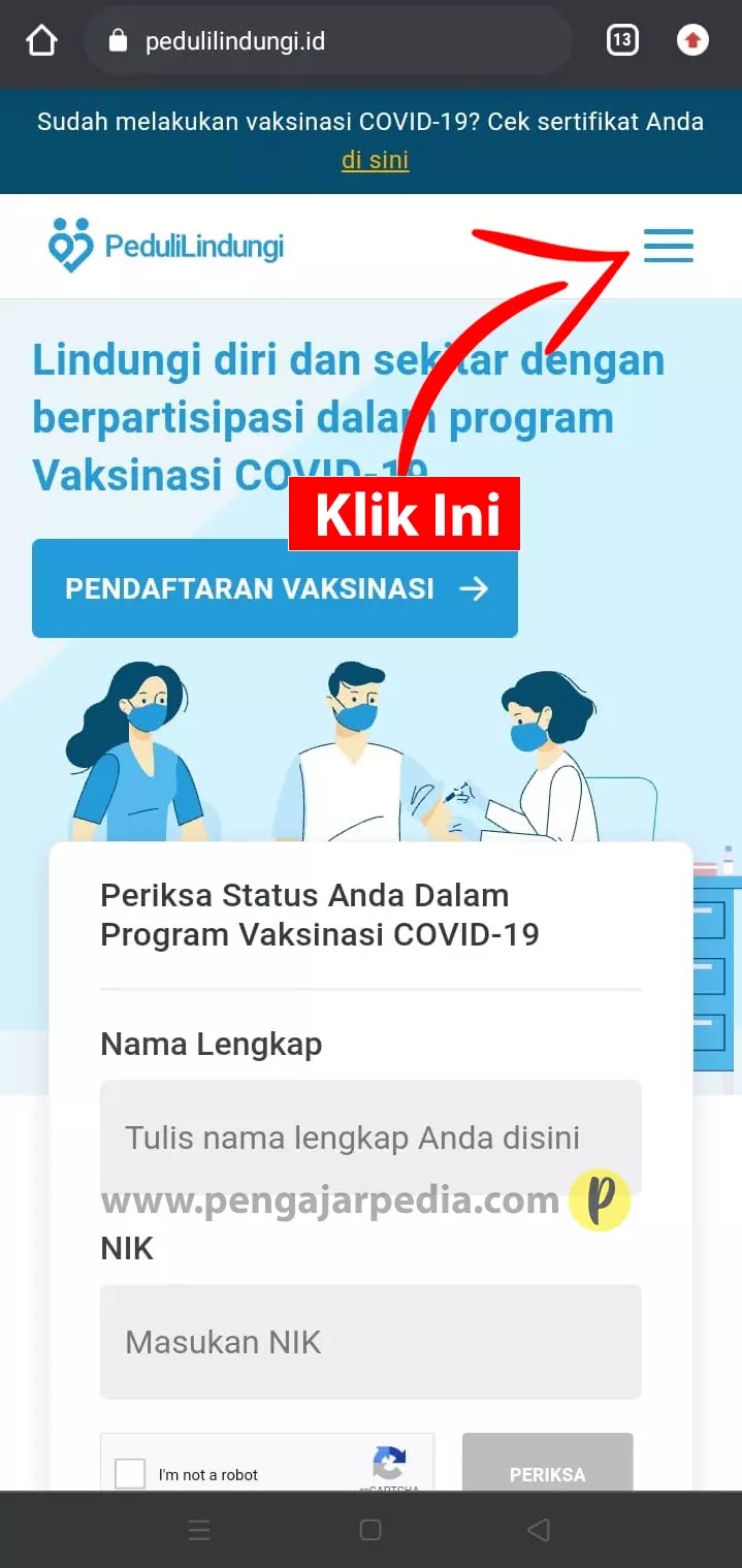 Cara Mencetak Sertifikat Vaksin Covid-19 - www.pengajarpedia.com