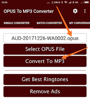 Cara Convert File Audio