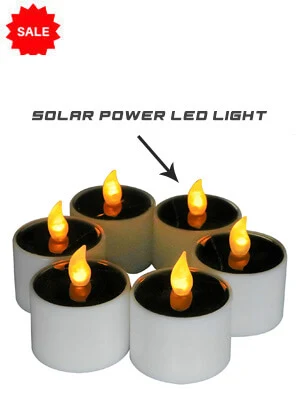 Solar Power LED Candle Light - 6 Pack