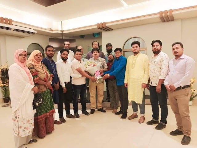 এমপি খোকার সাথে সোনারগাঁ সিটি প্রেসক্লাবের সৌজন্য সাক্ষাৎ ও ফুলেল শুভেচ্ছা