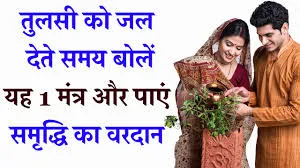 तुलसी को जल देते समय कोन सा मंत्र बोलना चहिये | Tulsi Mantra