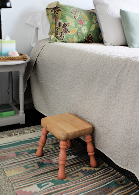 How to Update and Use a Thrifted Wooden Stool