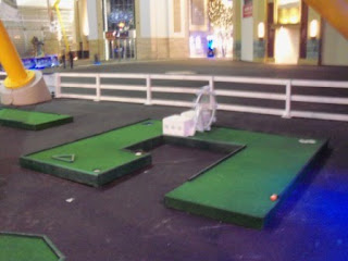 Minigolf course at The O2 in London