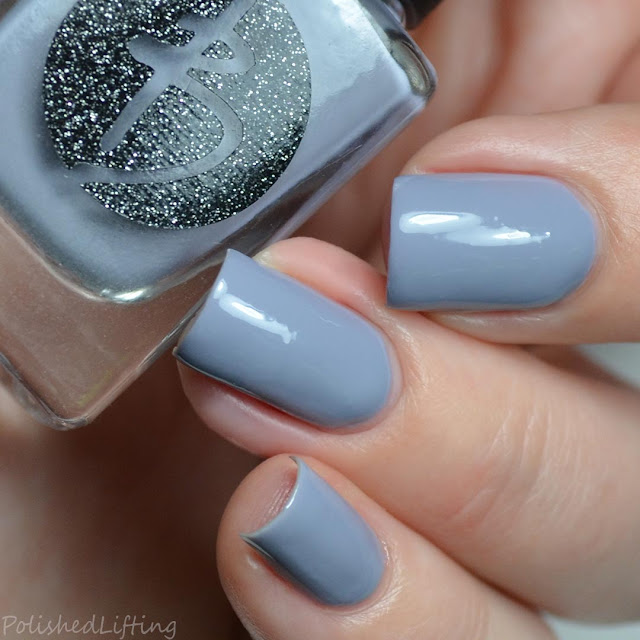 gray creme nail polish