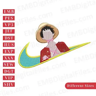 Anime Embroidery Files Download, PES, DST, SEW