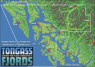 Tongass Fjords X Alaska mapped for Microsoft’s Flight Simulator X