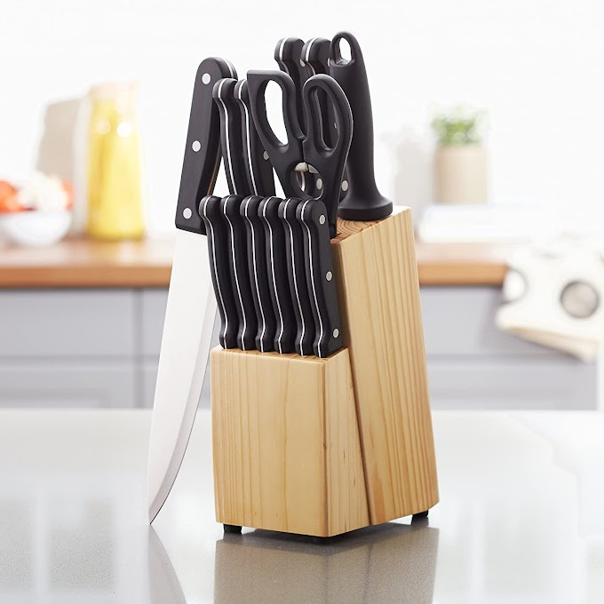 Amazon Basics 14-Piece Kitchen Knife