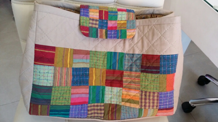 Tutorial: Patchwork Shopping Bag. Сумка пэчворк, инструкция по шитью