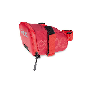 red bike saddle bag