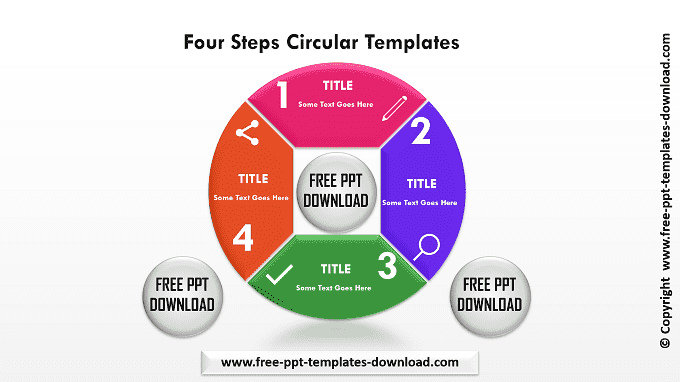 Four Steps Circular Templates Download