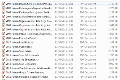 Download Dokumen - dokumen Penting Pedoman Gerakan Pramuka Sekolah