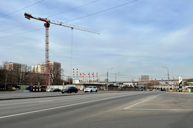 Шмитовский проезд, строительная площадка жилого комплекса Cosmopolit