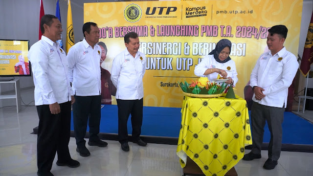 "Bersinergi dan Berinovasi untuk UTP Juara", Konsep Baru Launching PMB UTP Tahun Akademik 2024/2025