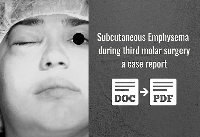 PDF: Subcutaneous Emphysema during third molar surgery: a case report