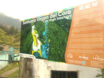 Santuario Virgen del Coro, Zetaquirá: There's always a Catholic figure to find around Colombian towns!