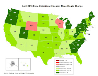 Philly Fed State Conincident Map