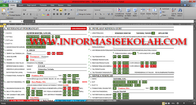 APLIKASI DUPAK (DAFTAR USUL PENETAPAN ANGKA KREDIT) GURU SESUAI PERMENPAN NOMOR 84 TAHUN 1993