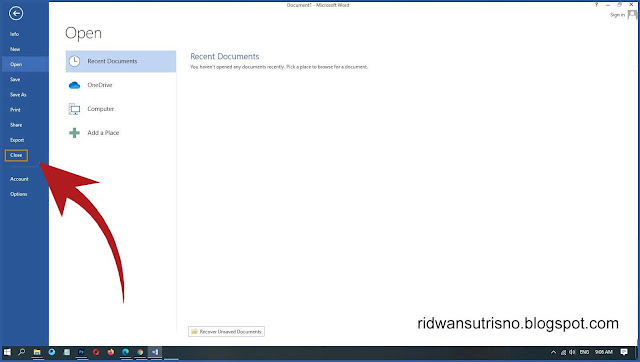 Cara Menutup Word