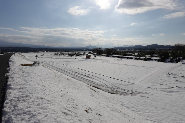 鳥取県米子市東八幡 出雲街道 日野川の眺望