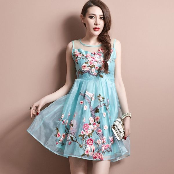 40 model  dress  cantik motif  bunga  gaya masa kini desain 