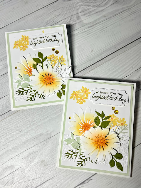 Greeting cards using Daisies from the Cheerful Daisies Dies and Stamp Set from Stampin' Up!