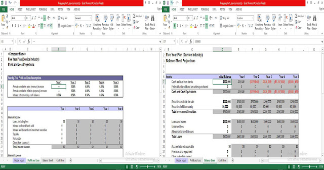 5 Year Plan Template in Excel