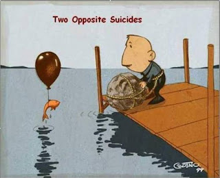 Two Opposite Suicides